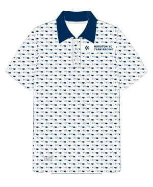 ADULT POLO SHIRT TOP SHORT SLEEVE BLUE | NOROTON YC