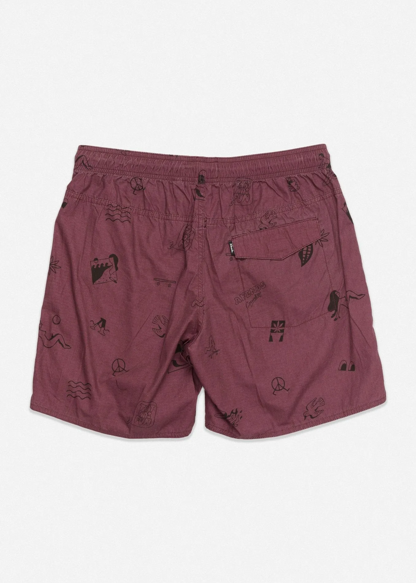 Afends Mens Baywatch Good Times - Elastic Waist Boardshort