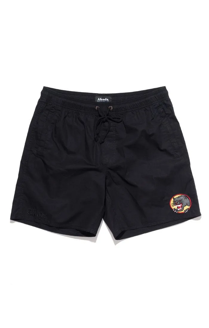 Afends Mens Baywatch Under Attack - Elastic Waist Swimshort