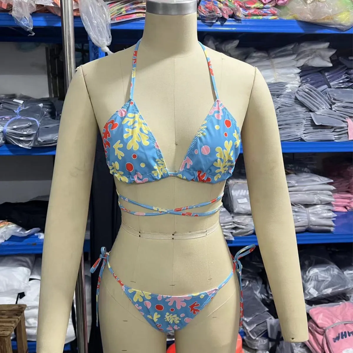Beach Bath Seamless Breathable Banded Bikini Swimsuit