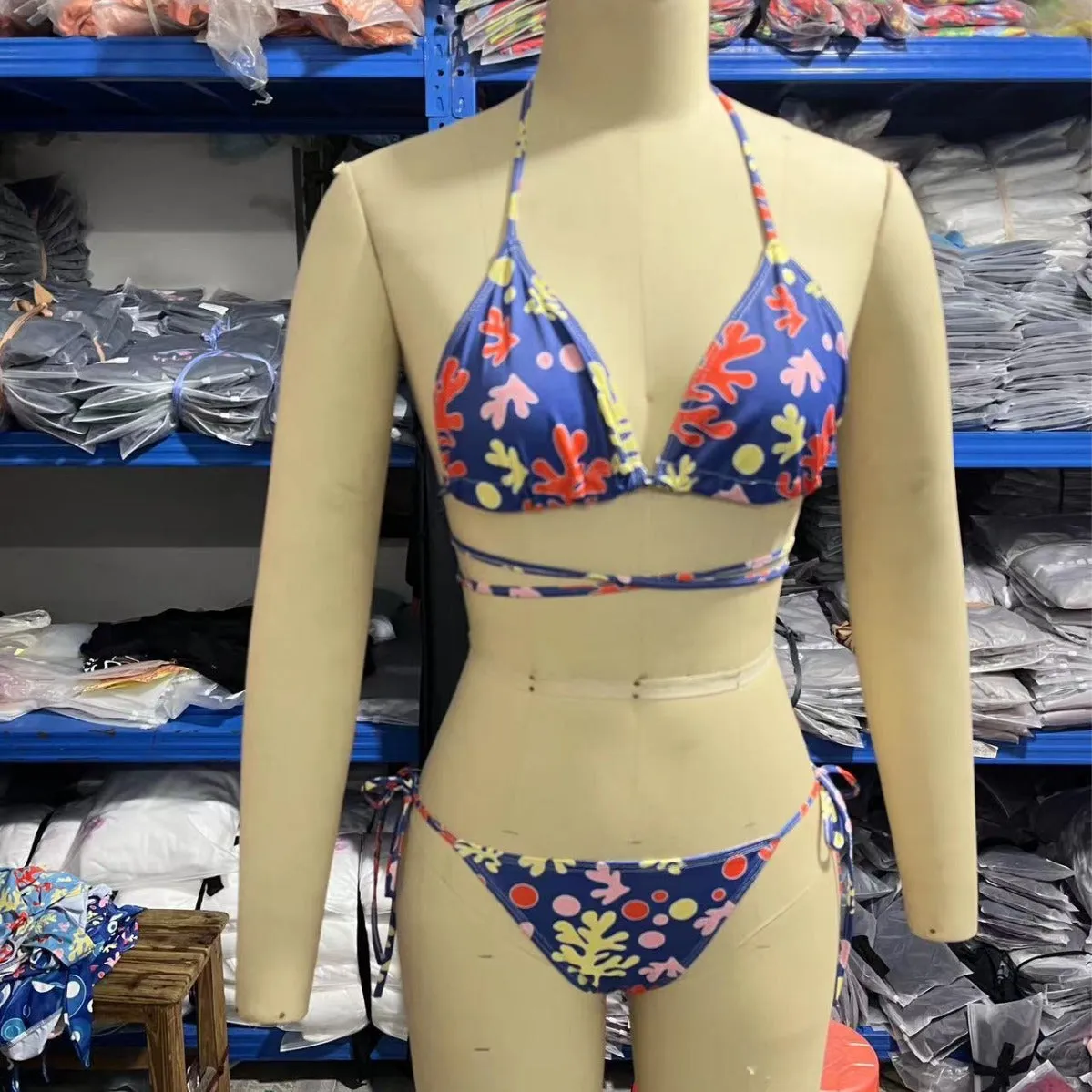 Beach Bath Seamless Breathable Banded Bikini Swimsuit
