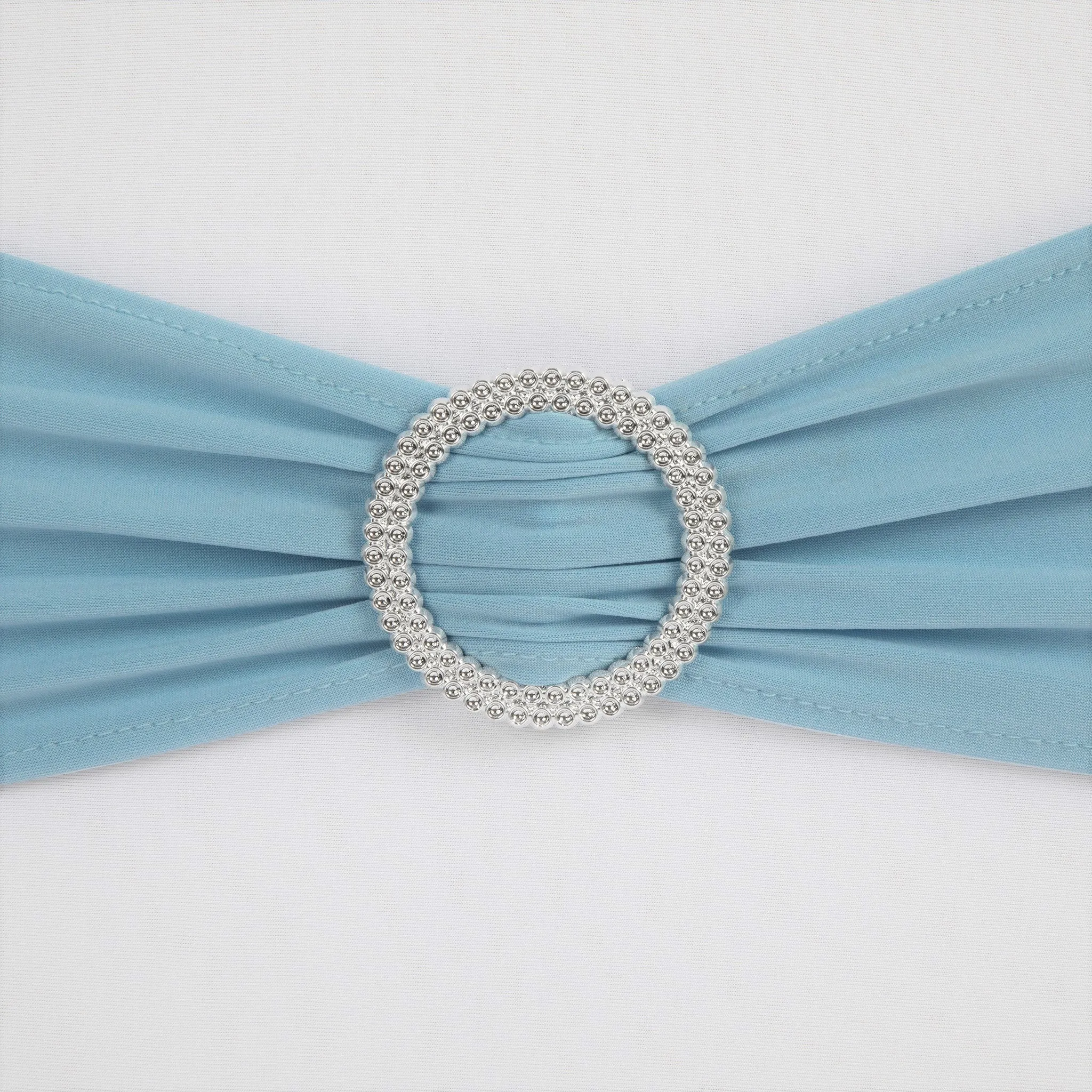Buckle Spandex Stretch Chair Band - Baby Blue