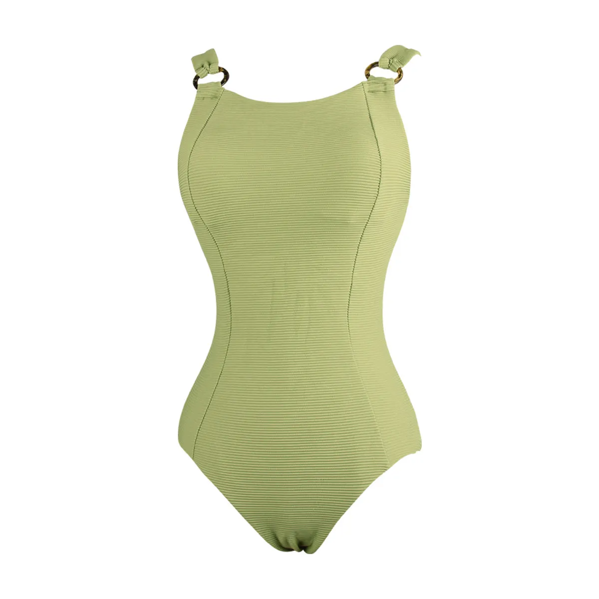 Classic One Piece Cheeky Butt Bikini with Ring Connectors