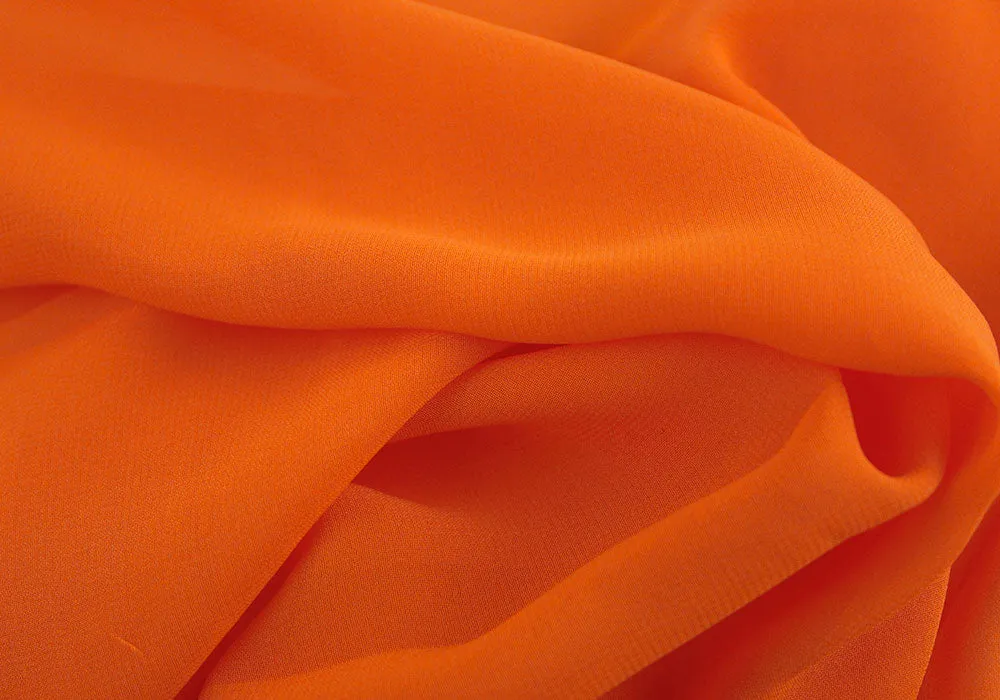 Clementine Polyester Chiffon