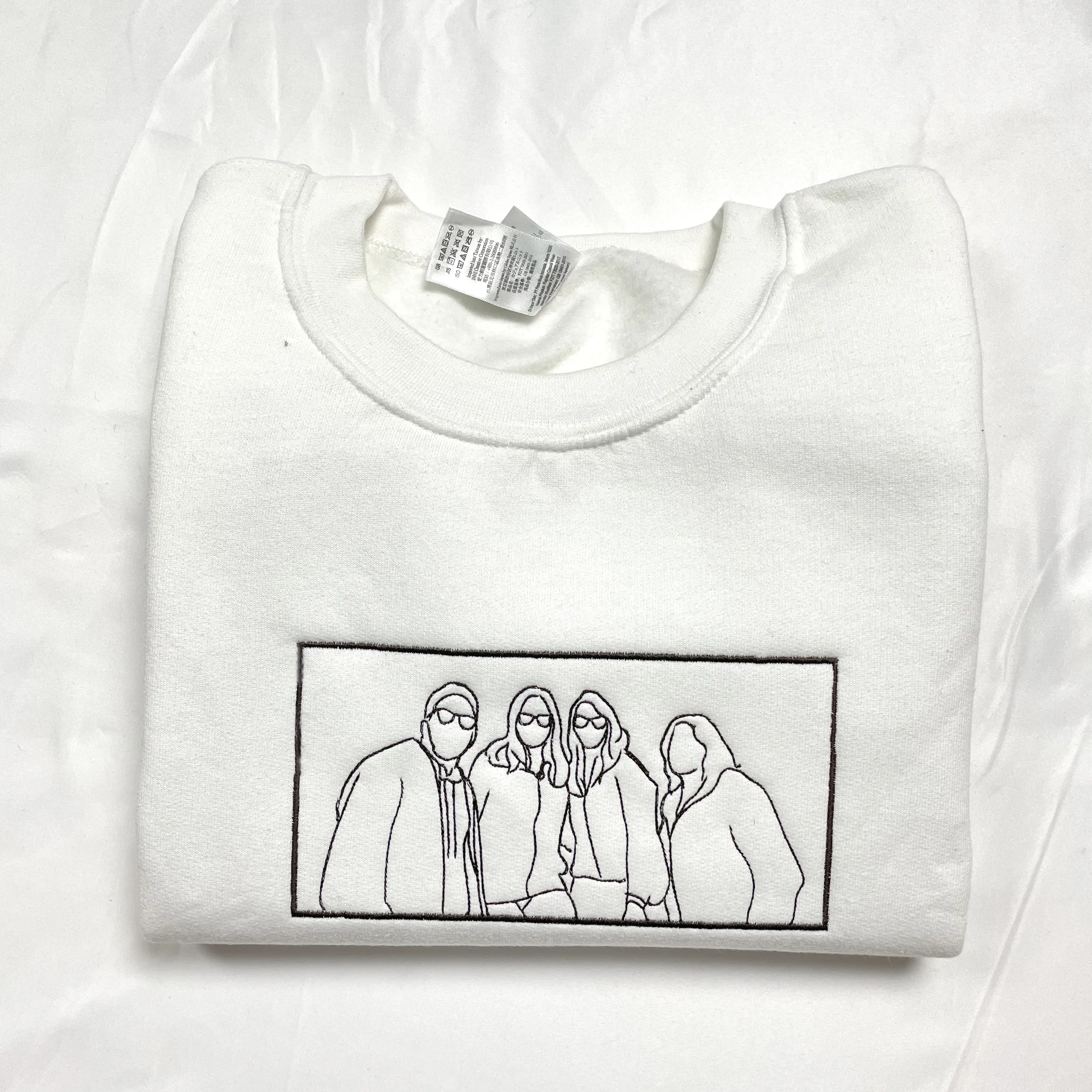 Custom Hoodie with Picture Embroidered Sweatshirt Family Portrait
