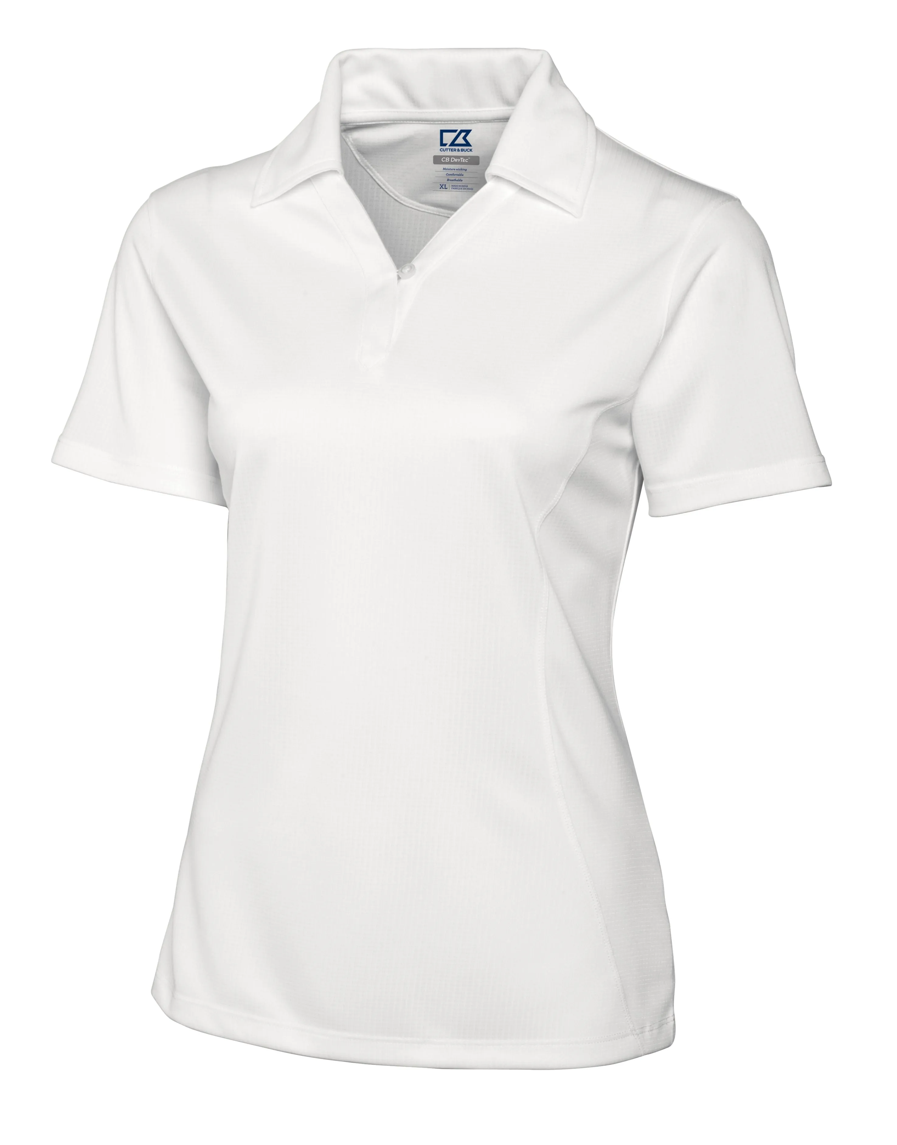 Cutter & Buck CB Drytec Genre Textured Solid Womens Polo