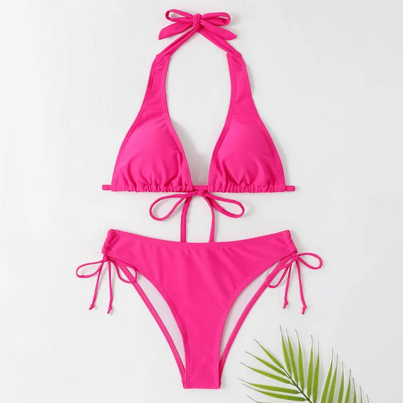 Elastic Split Solid Color Women's Swimwear / Beach Wear - SF0930