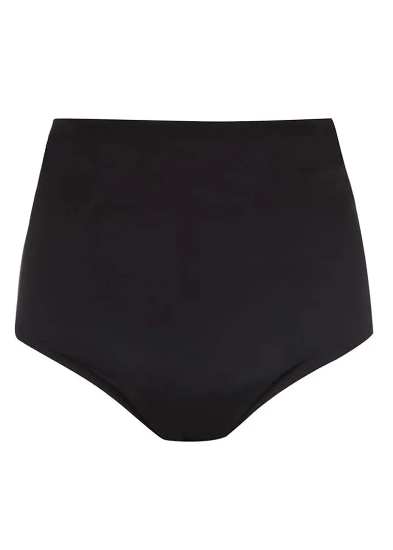 Fantasie Versailles High Waist Brief Swim Bottom with Control Lining, Black
