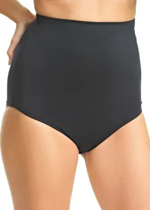 Fantasie Versailles High Waist Brief Swim Bottom with Control Lining, Black
