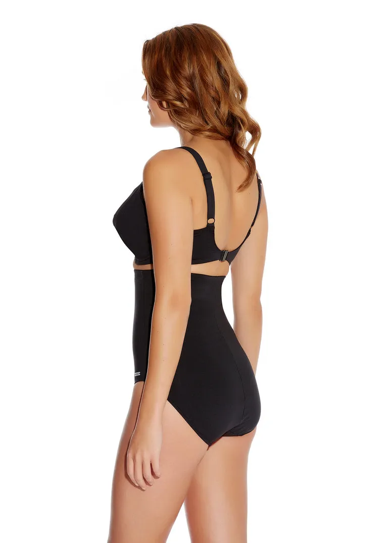 Fantasie Versailles High Waist Brief Swim Bottom with Control Lining, Black