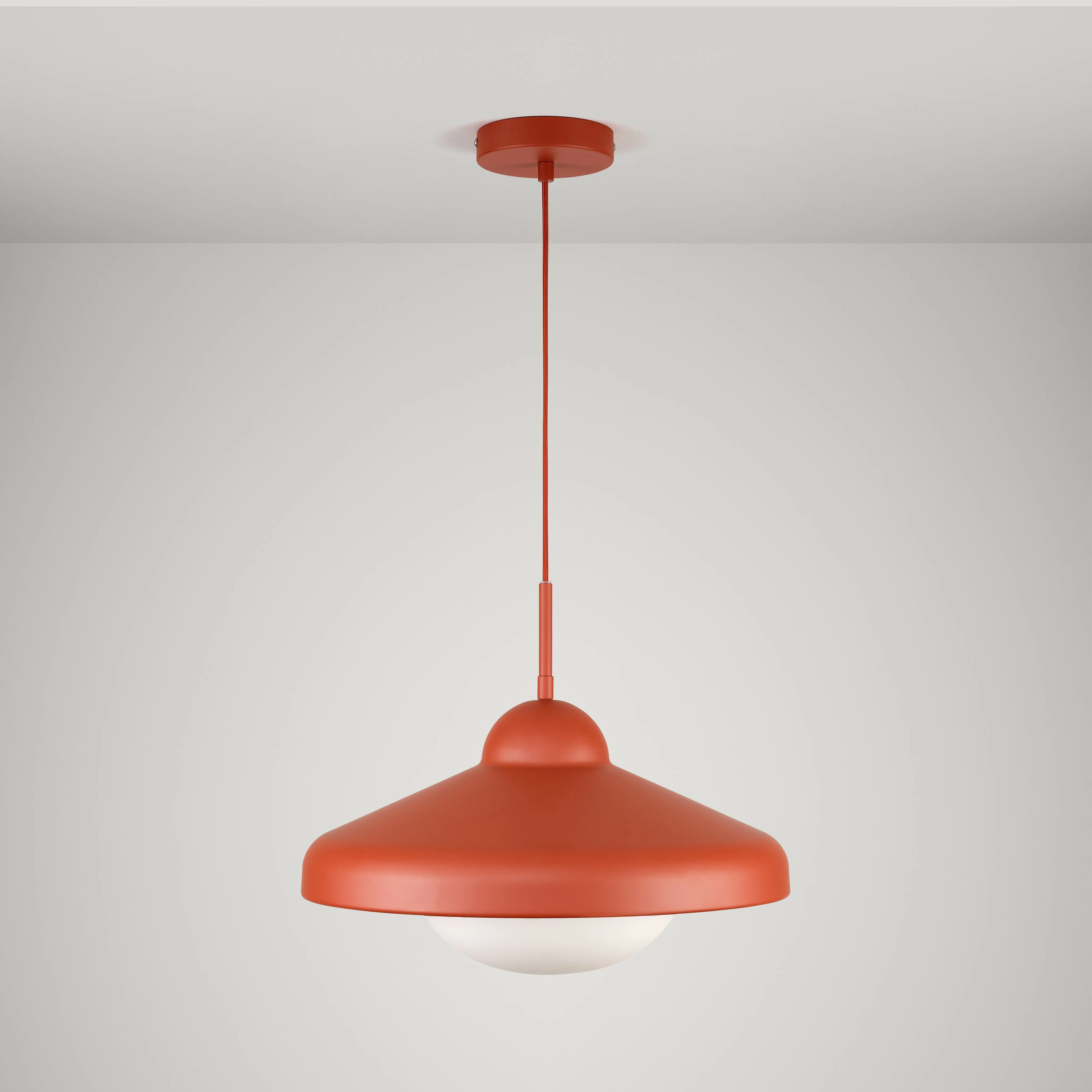 FREYA Pendant Ceiling Light - Rust Red