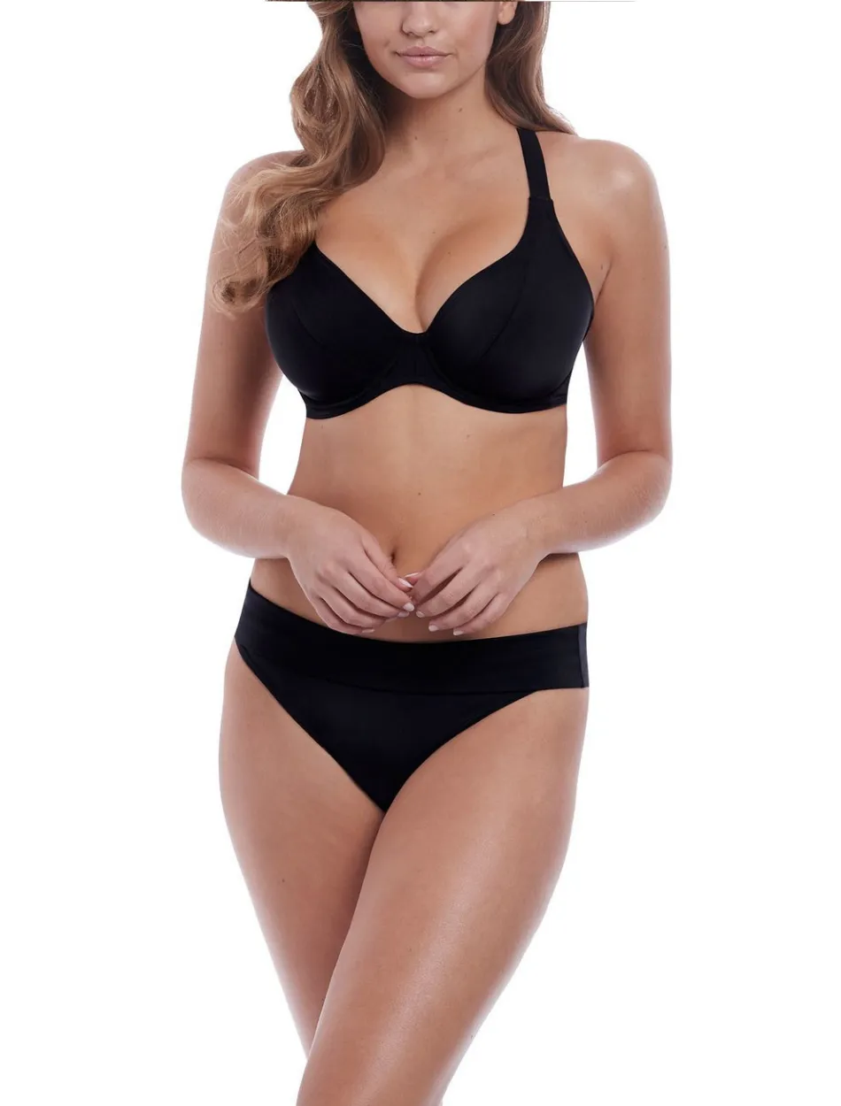 Freya Remix Underwire Banded Halter Bikini Top Convertible Black