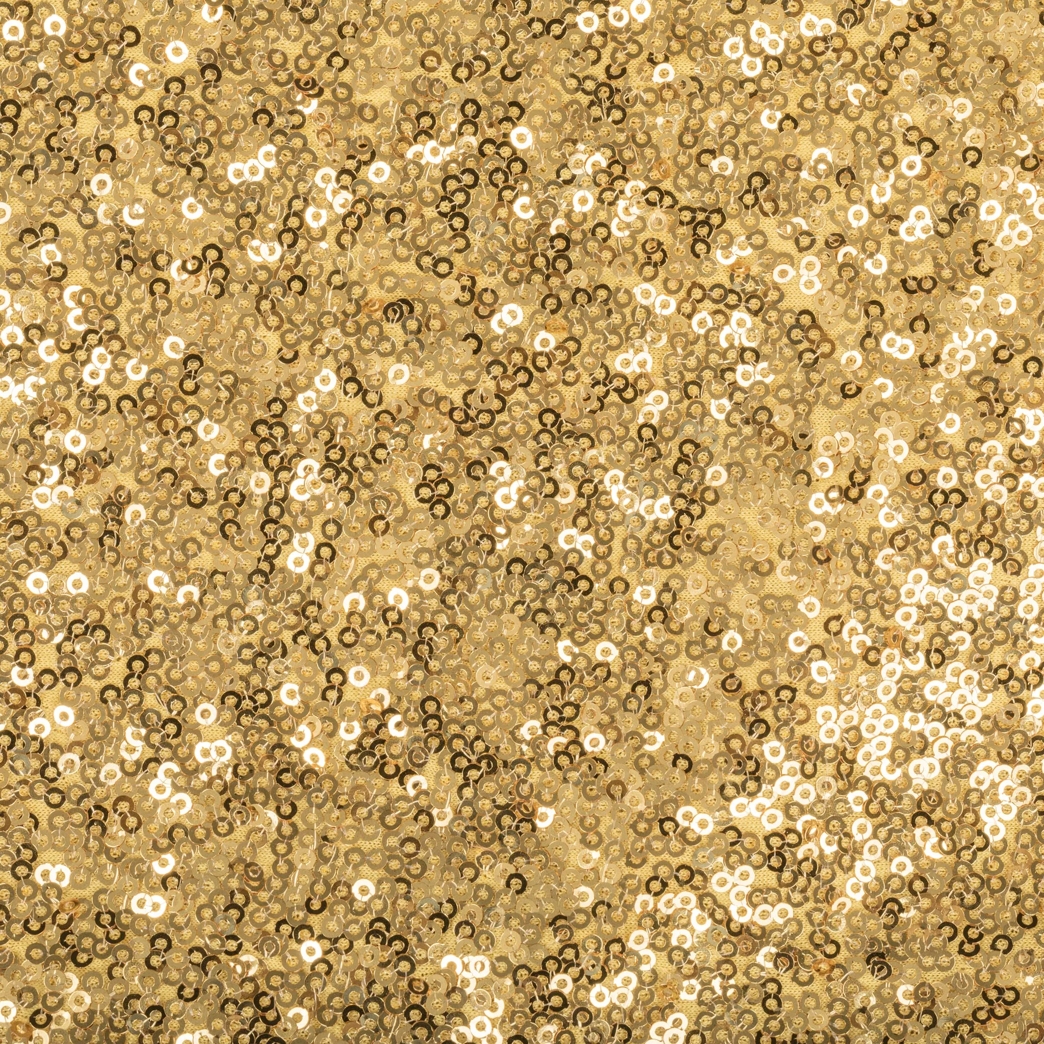 Glitz Sequin Spandex Chair Band - Gold