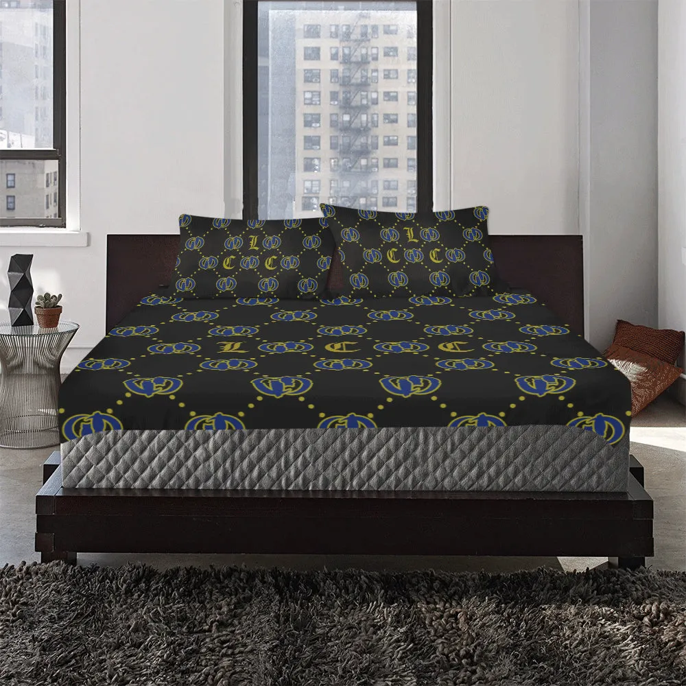 GOODY BLACC BLEU 3-Piece Bedding Set