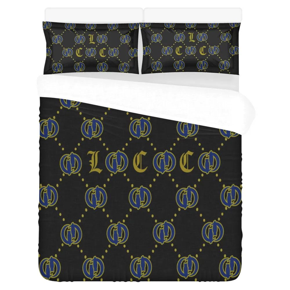 GOODY BLACC BLEU 3-Piece Bedding Set