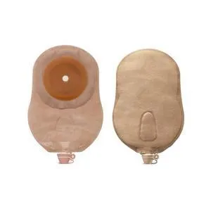 Hollister Premier One-Piece Urostomy Pouch, Flat Flextend Skin Barrier, 1-3/4" Pre-Cut, Beige