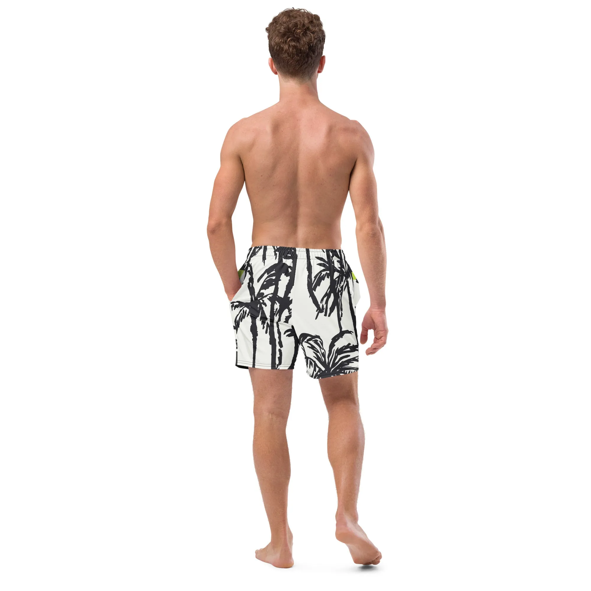 I.O.V-SPS24 TROPBW All-Over Print Recycled Swim Trunks