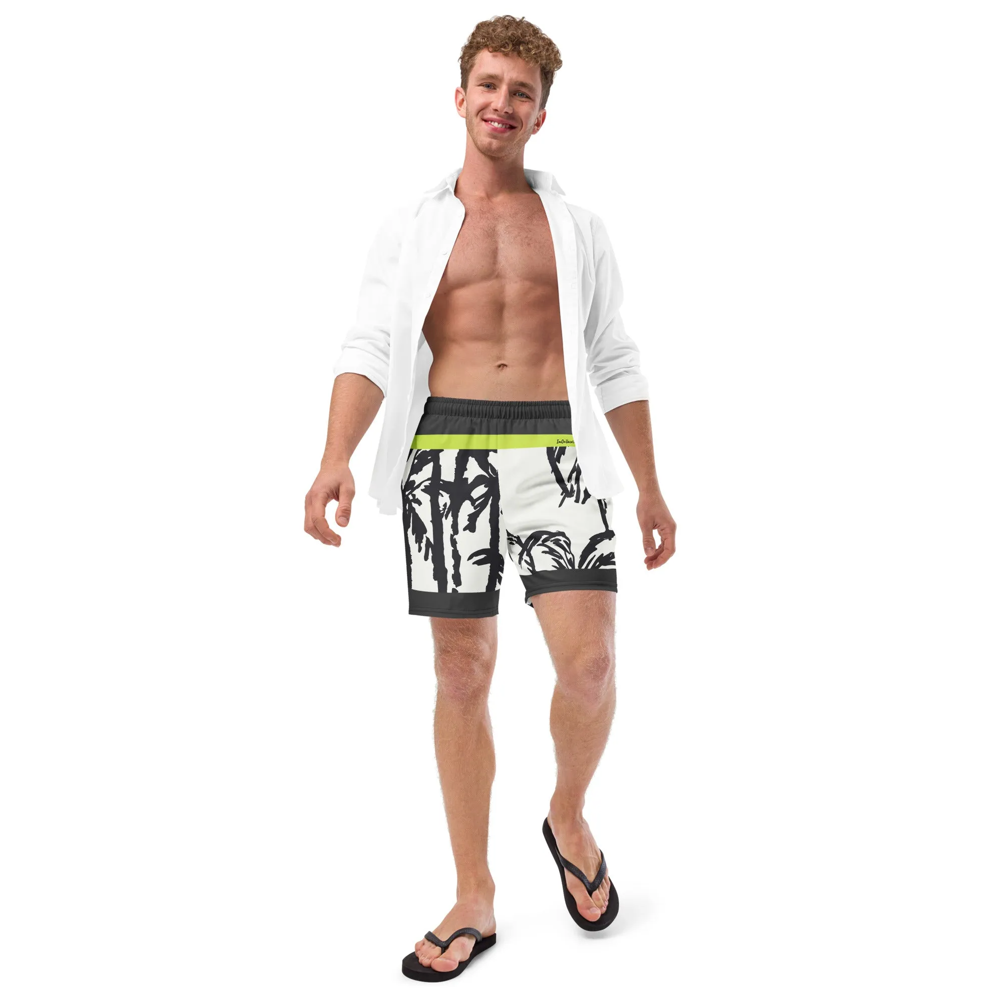 I.O.V-SPS24 TROPBW All-Over Print Recycled Swim Trunks