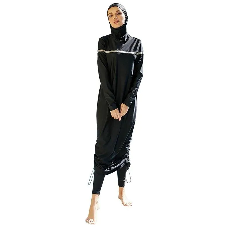 Islamic Modest Burkini Swimwear for Muslim Women with Cap