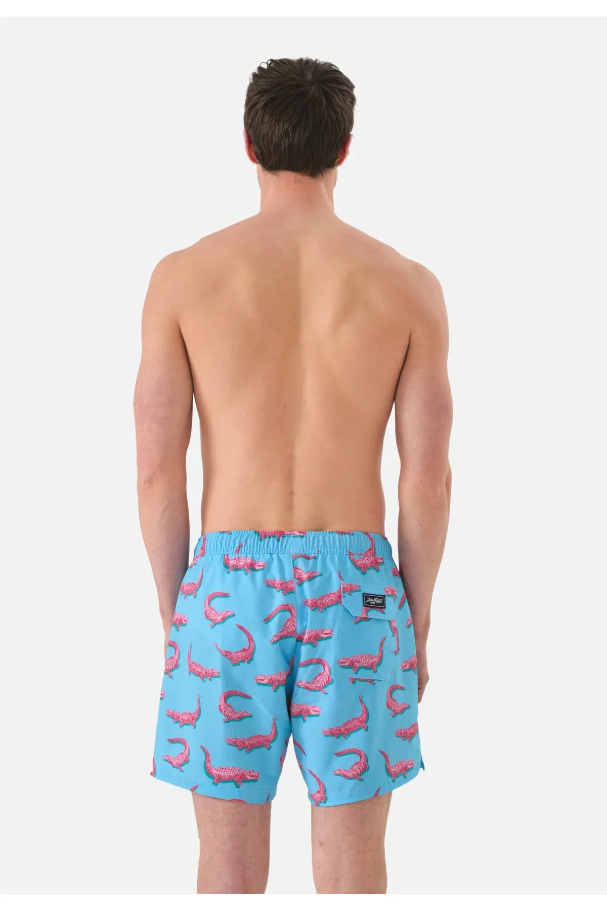 John Frank Men's Patterned Or Printed Swim Shorts