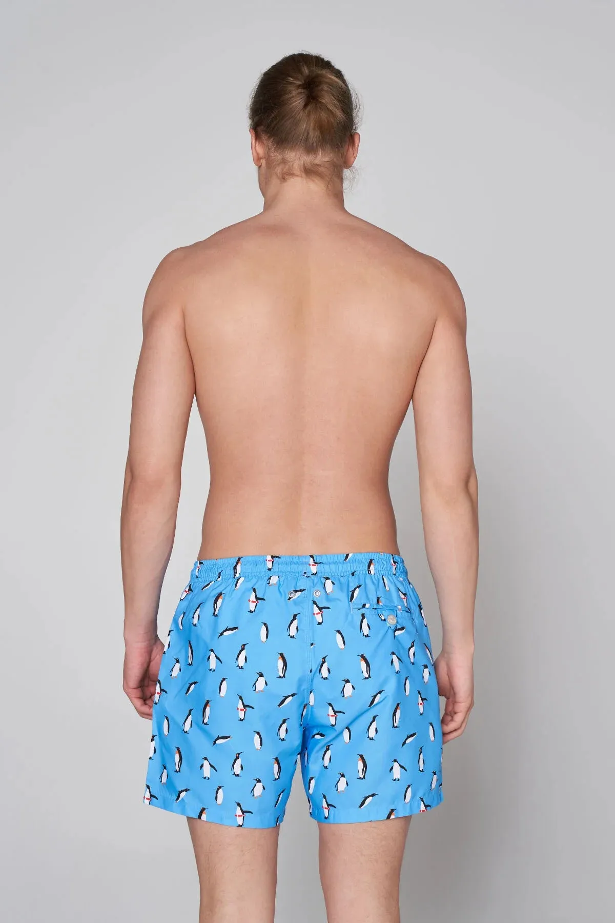 John Frank Men's Patterned Or Printed Swim Shorts