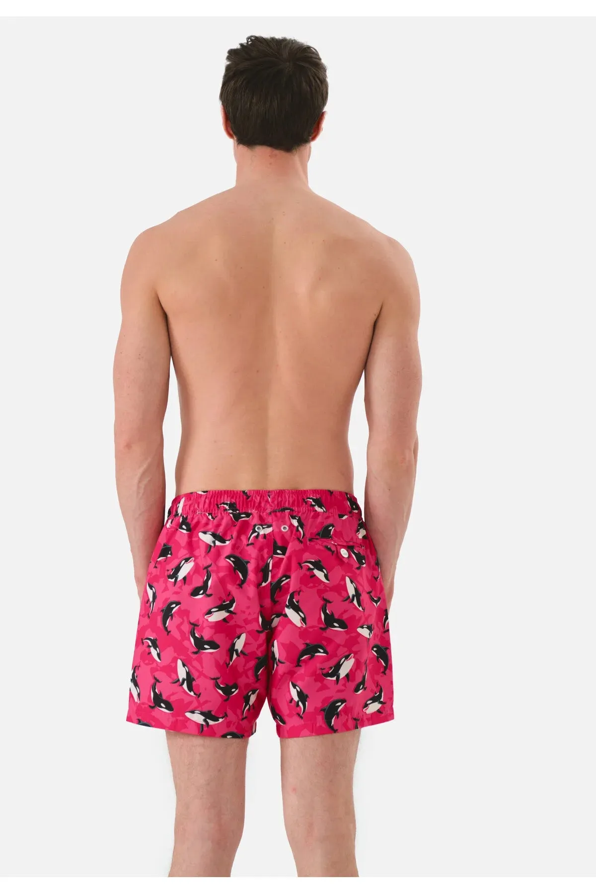 John Frank Men's Patterned Or Printed Swim Shorts