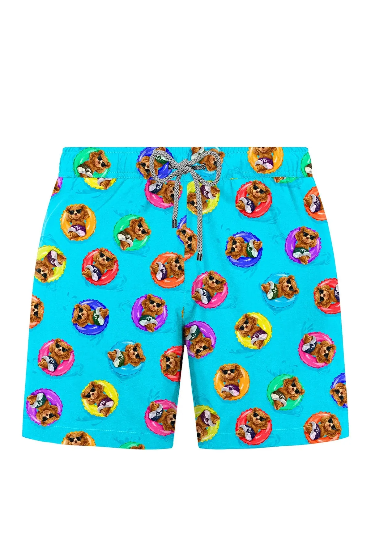 John Frank Men's Patterned Or Printed Swim Shorts