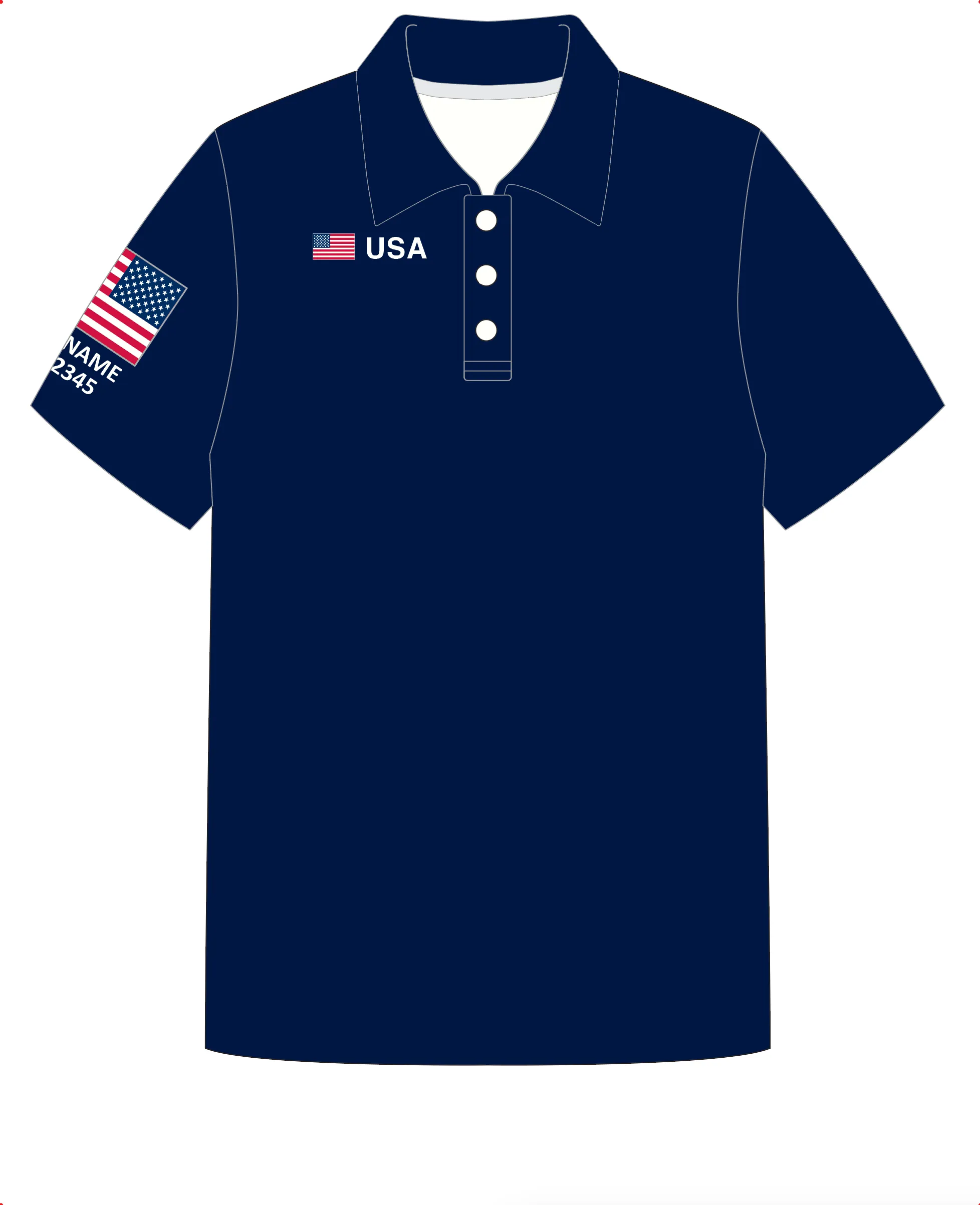 JR POLO SHIRT TOP SHORT SLEEVE NAVY | USODA HOLLAND | PSNLZ'D