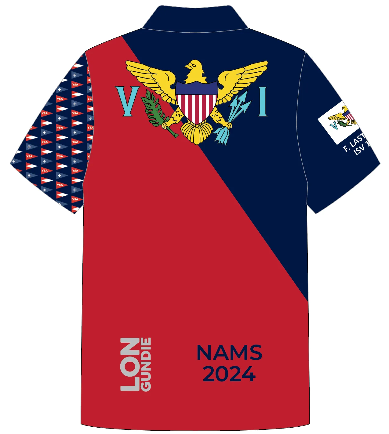 JR POLO SHIRT TOP SHORT SLEEVE RED | US VIRGIN ISLAND|S | PSNLZ'D