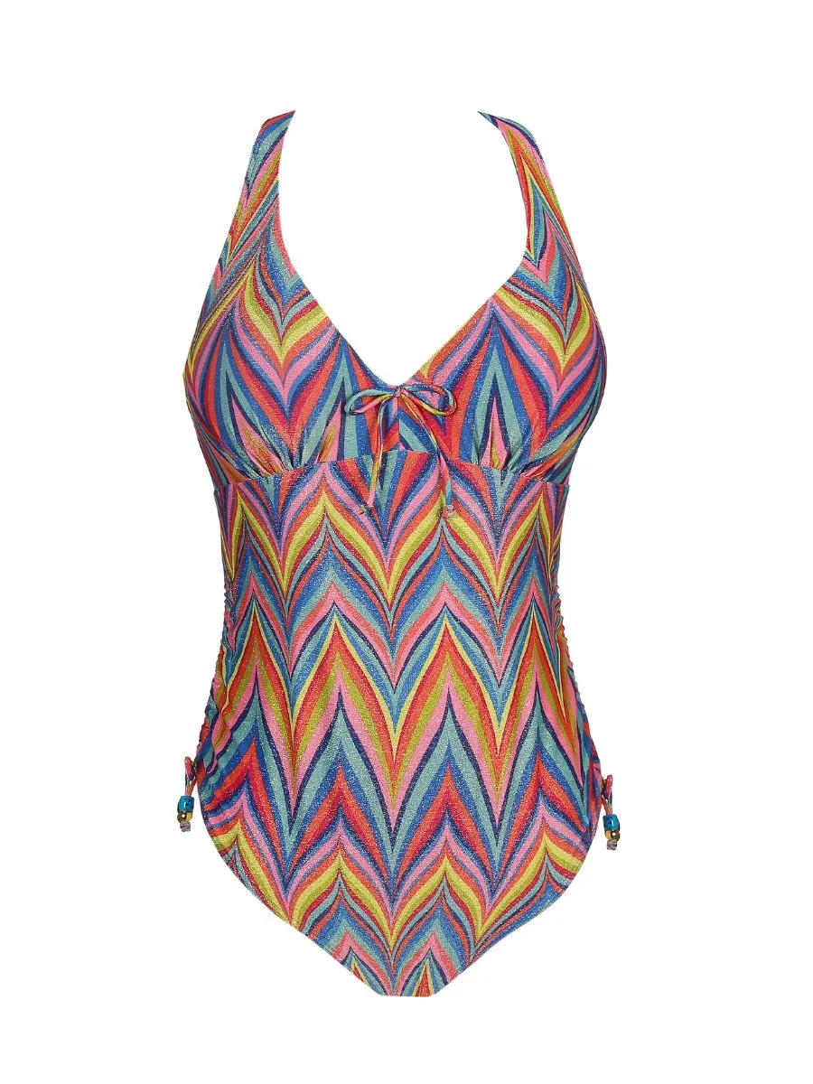 Kea Plunge Swimsuit - Rainbow Paradise