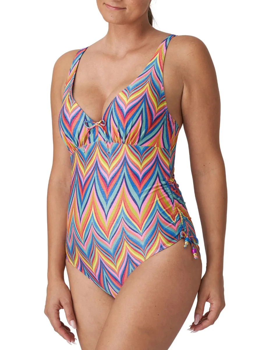 Kea Plunge Swimsuit - Rainbow Paradise