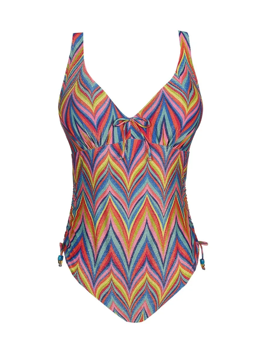 Kea Plunge Swimsuit - Rainbow Paradise