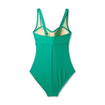 Kona Sol Women's Full Coverage One Piece Swimsuit Tummy Control