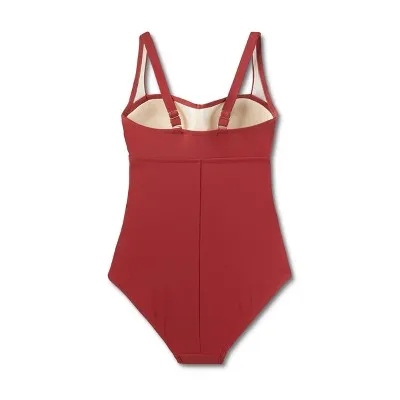Kona Sol Women's Full Coverage One Piece Swimsuit Tummy Control