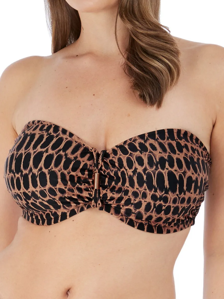 Kotu Bandeau Bikini Top - Copper