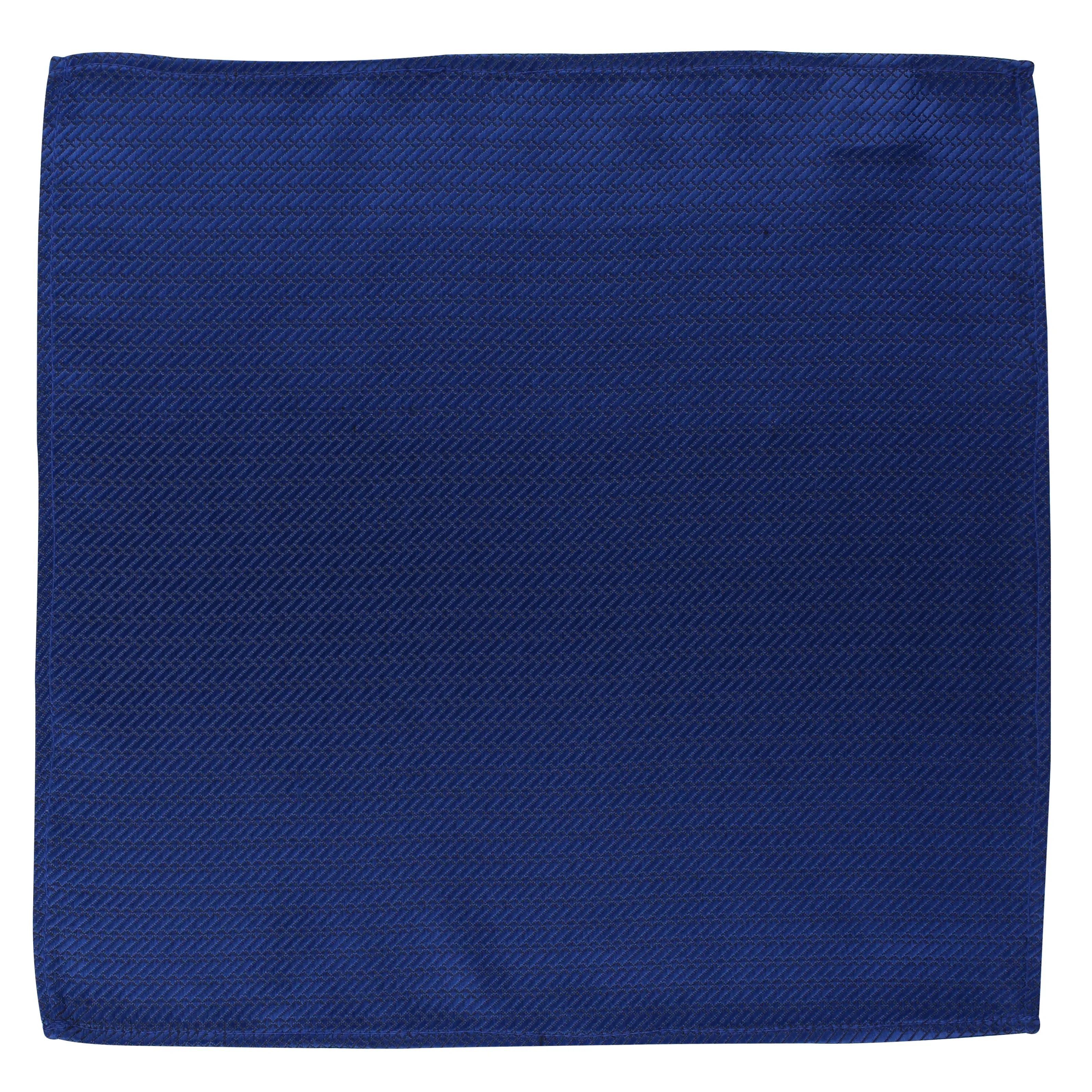 Kovove The Energise Self Pattern Blue Pocket Square For Men
