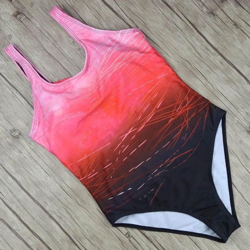 Large Size 2019 Sexy One Piece Swimsuit Female Women Vintage Swimwear