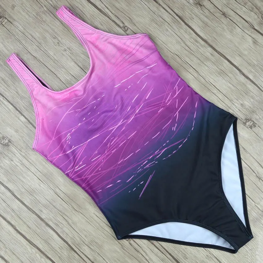 Large Size 2019 Sexy One Piece Swimsuit Female Women Vintage Swimwear