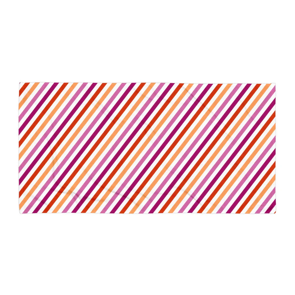 Lesbian Stripe Beach Towel