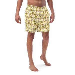 Men's swim trunks - I Love Ice Cream THIS MUCH