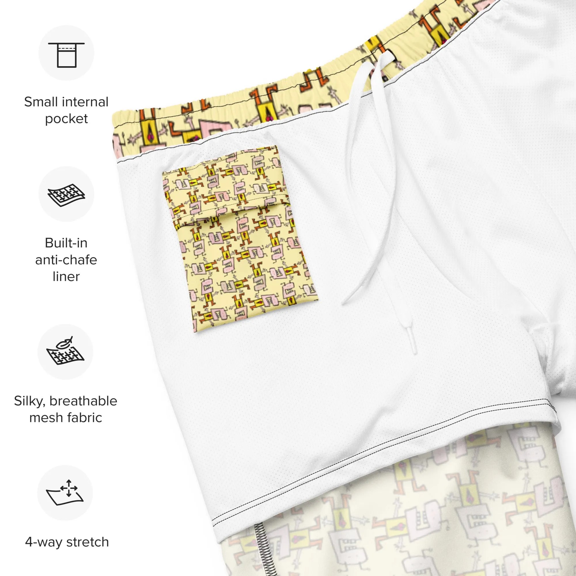 Men's swim trunks - I Love Ice Cream THIS MUCH