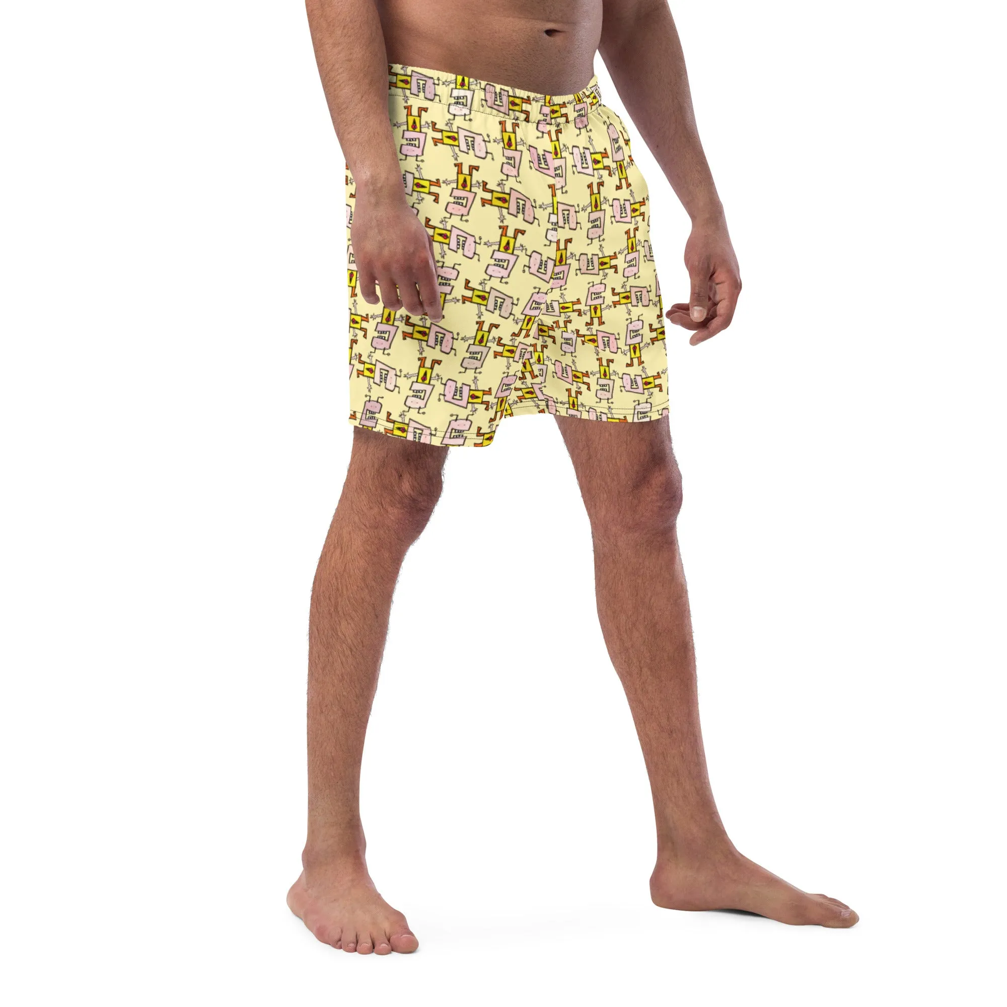 Men's swim trunks - I Love Ice Cream THIS MUCH