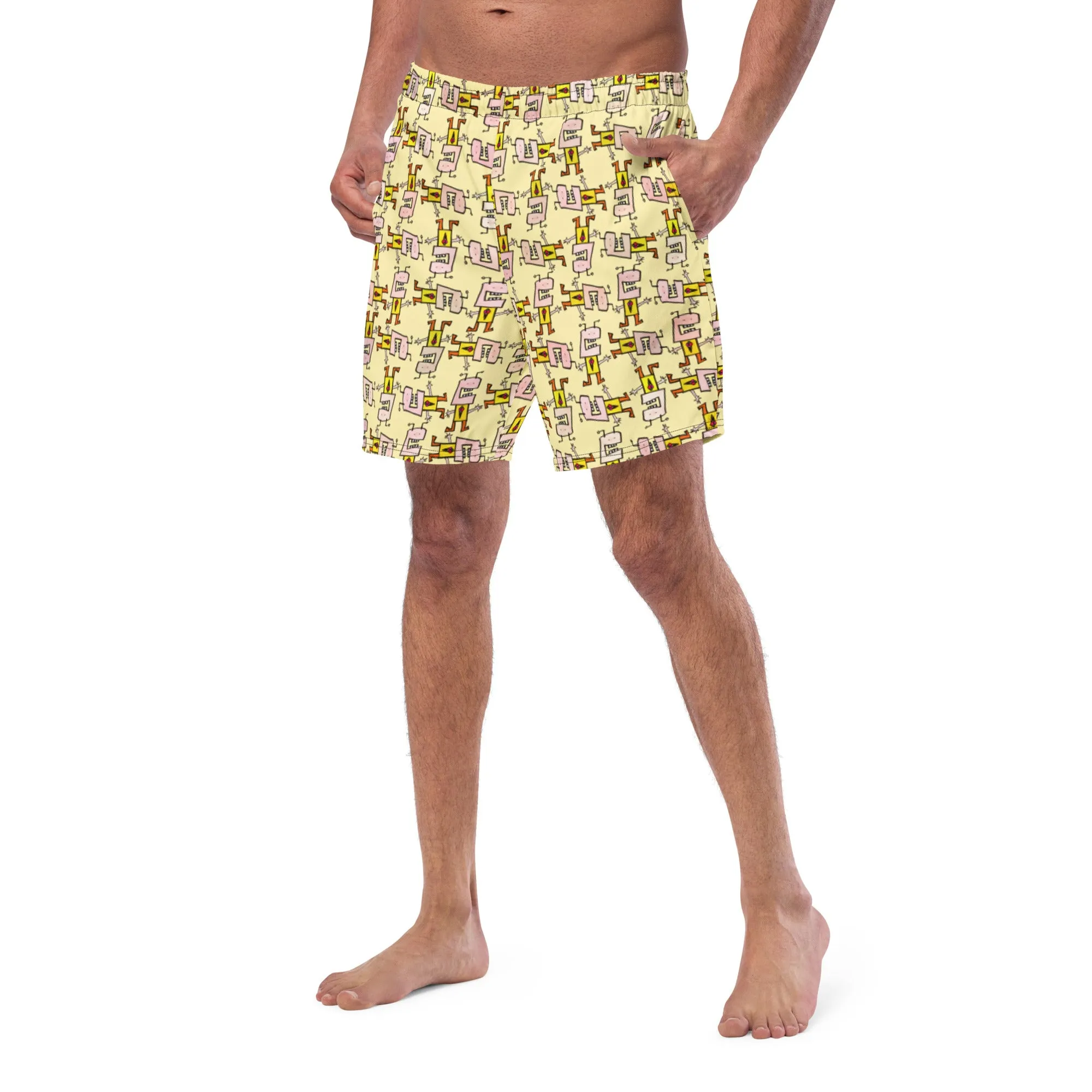 Men's swim trunks - I Love Ice Cream THIS MUCH