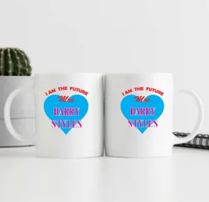 Mrs. Harry Styles  Blue Heart Mug