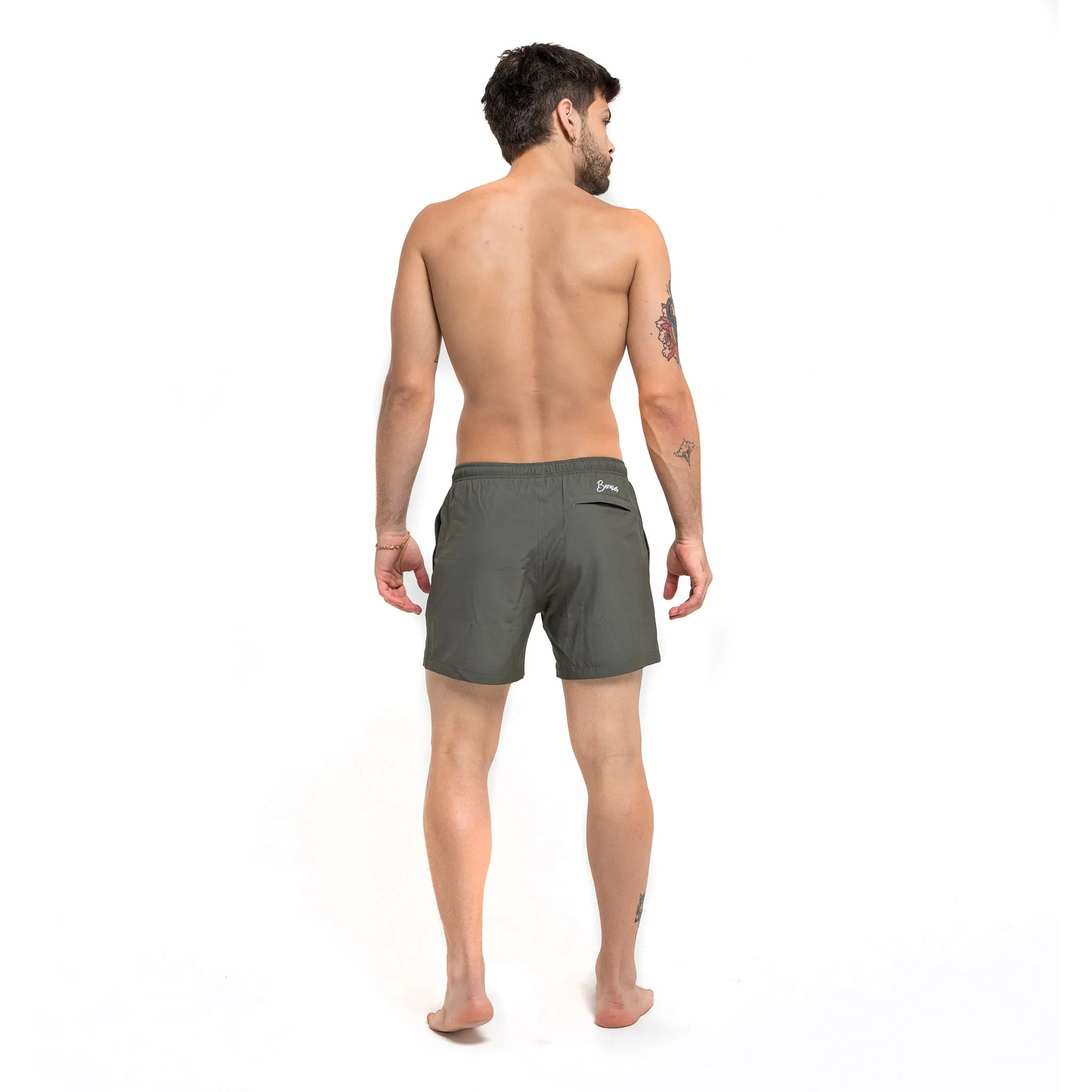 Performance Gym Short   Compression Liner - Green by Bermies