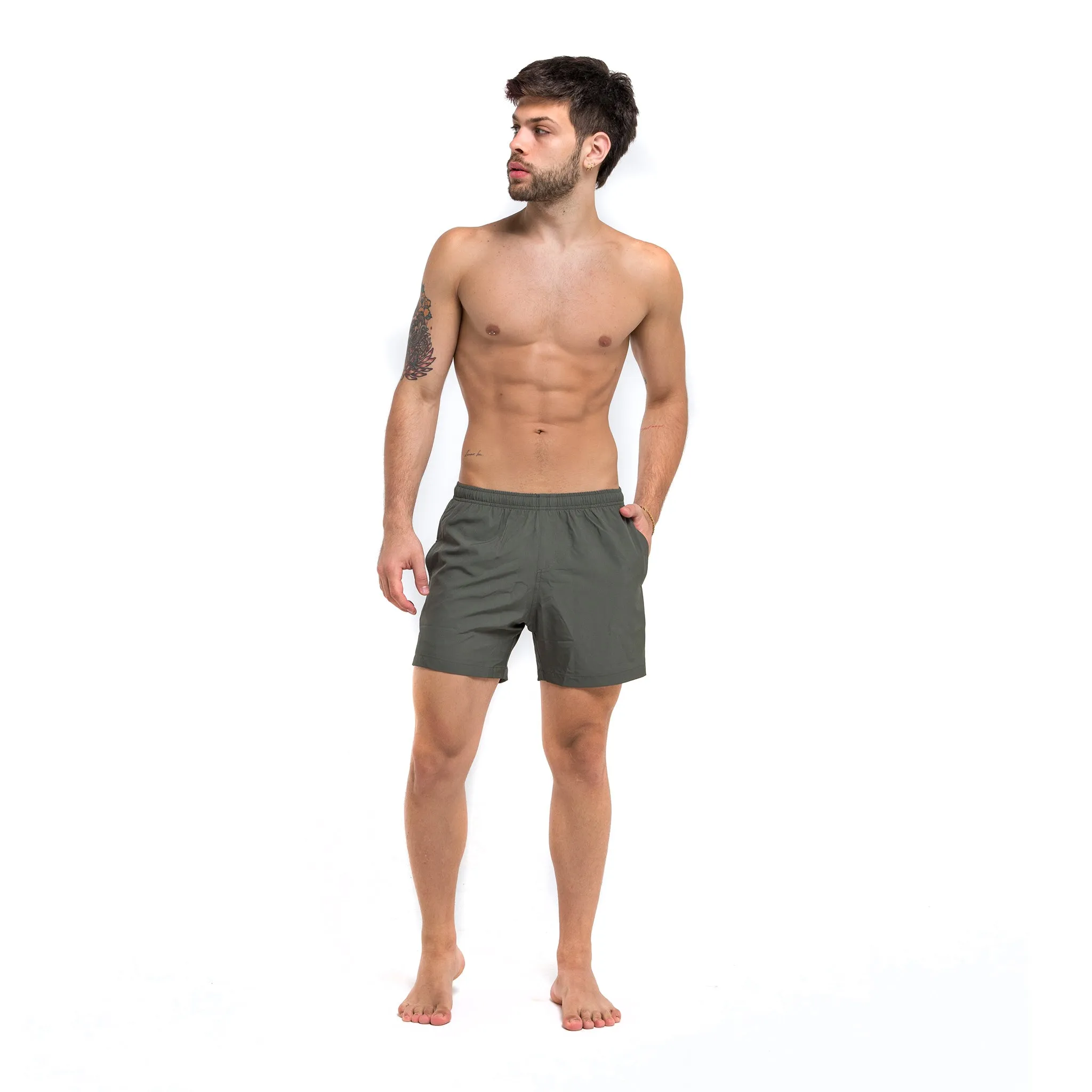 Performance Gym Short   Compression Liner - Green by Bermies