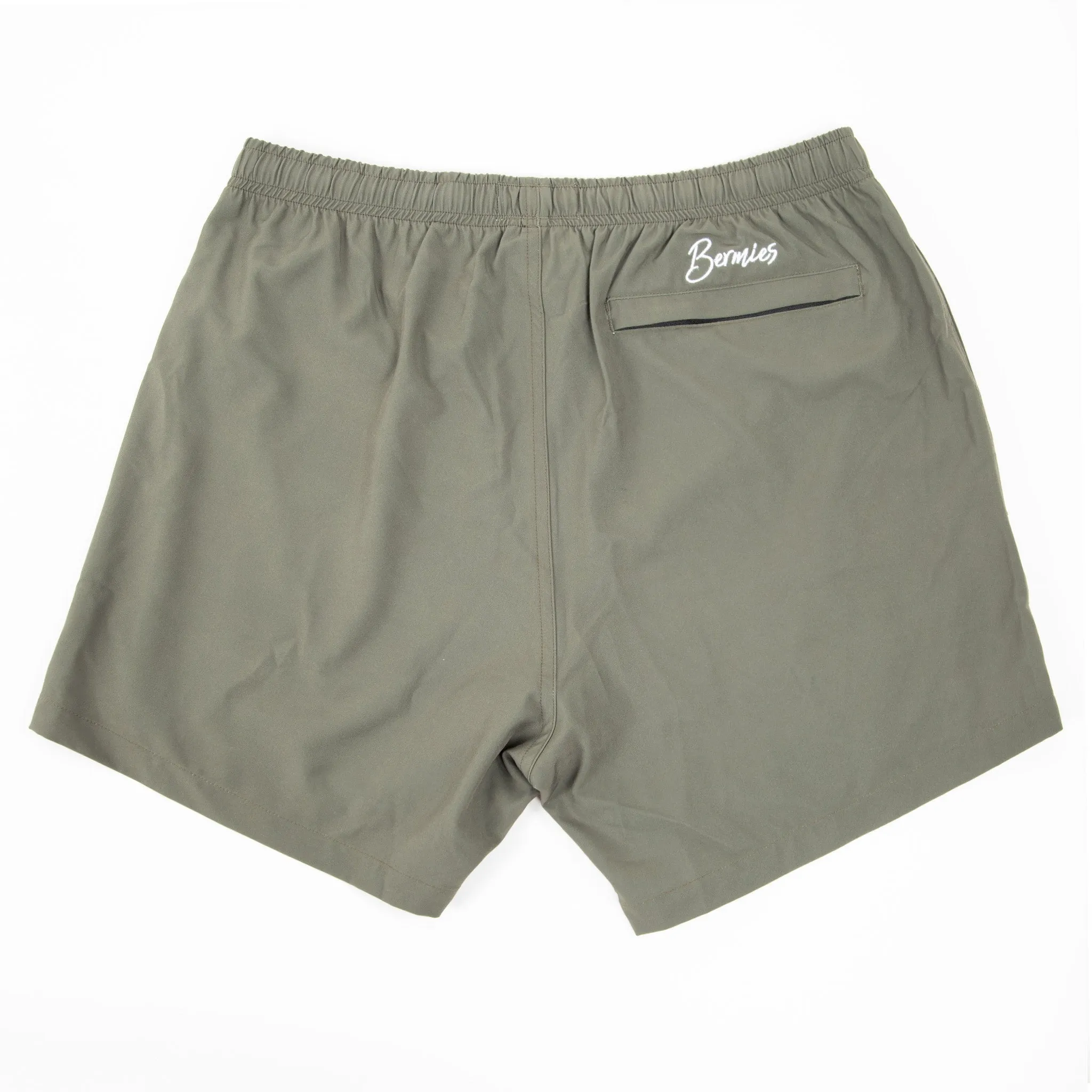 Performance Gym Short   Compression Liner - Green by Bermies