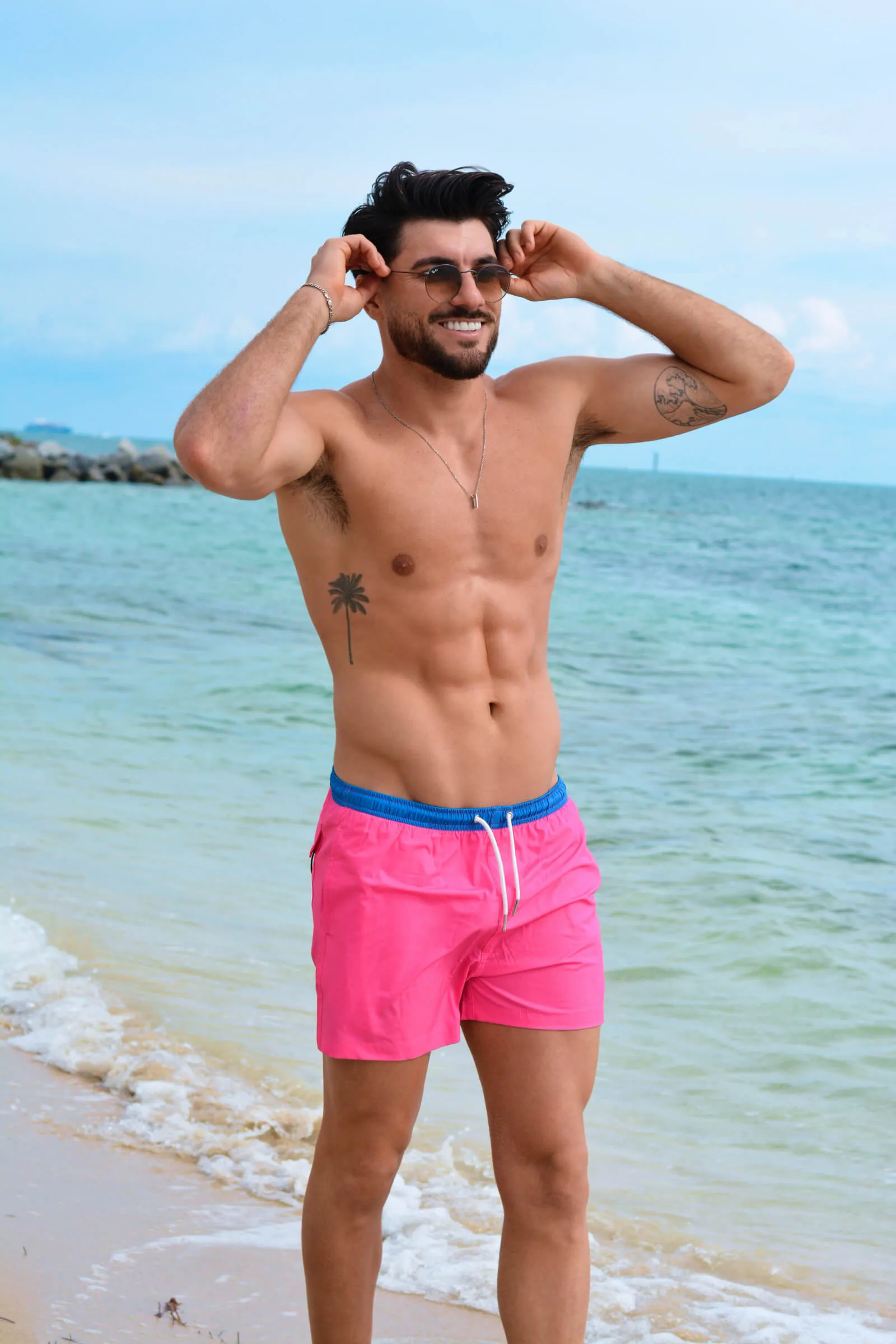 Pink and Blue