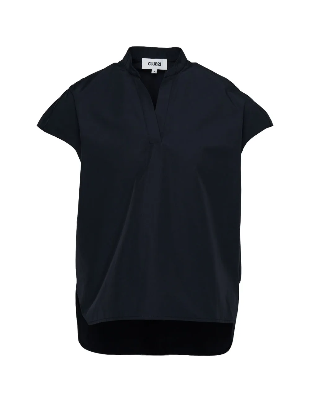 Polyester Cotton Taffeta Ruched Top
