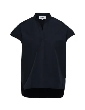 Polyester Cotton Taffeta Ruched Top